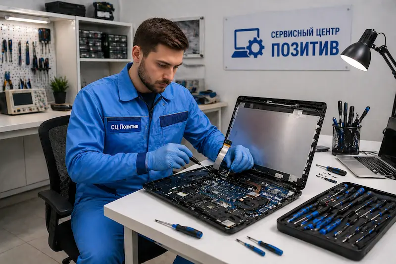 Замена шлейфа матрицы ноутбука в Артёме