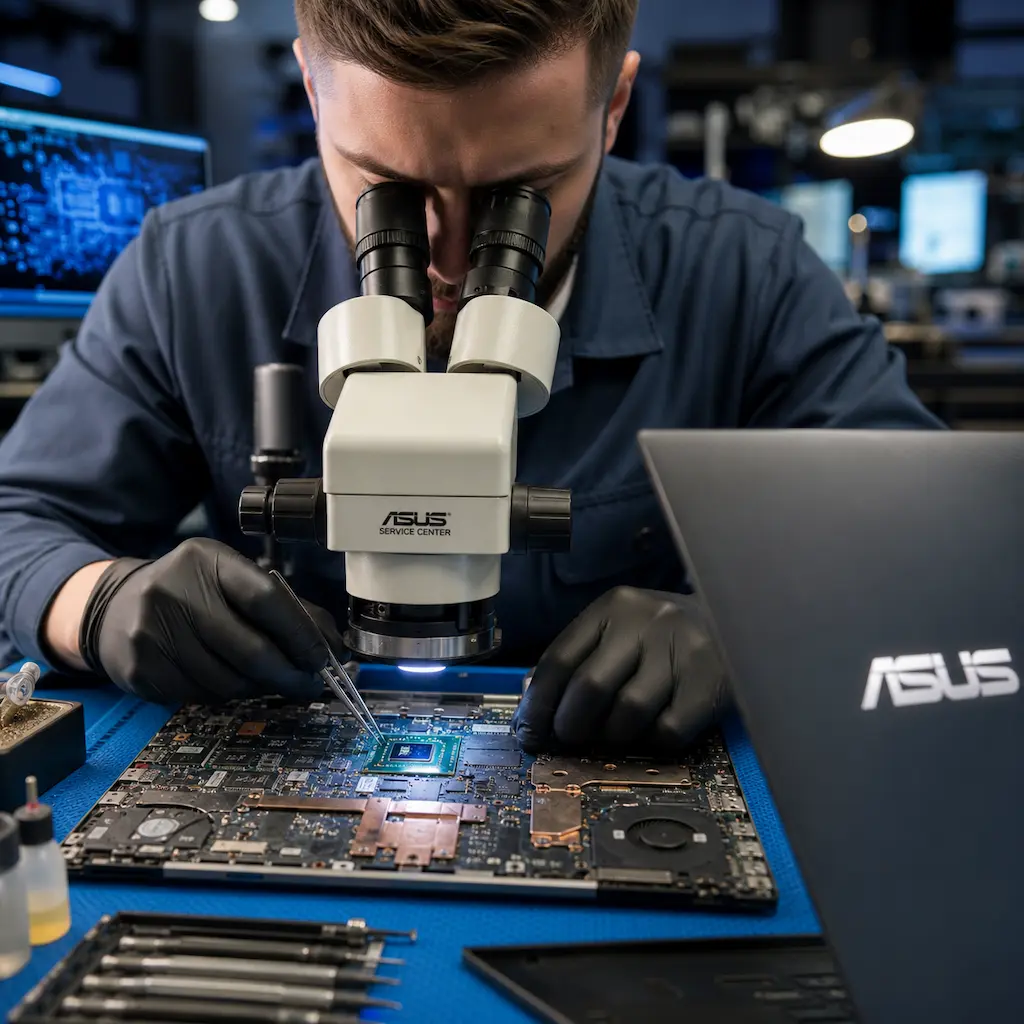 Замена видеокарты ноутбука Asus в Артёме