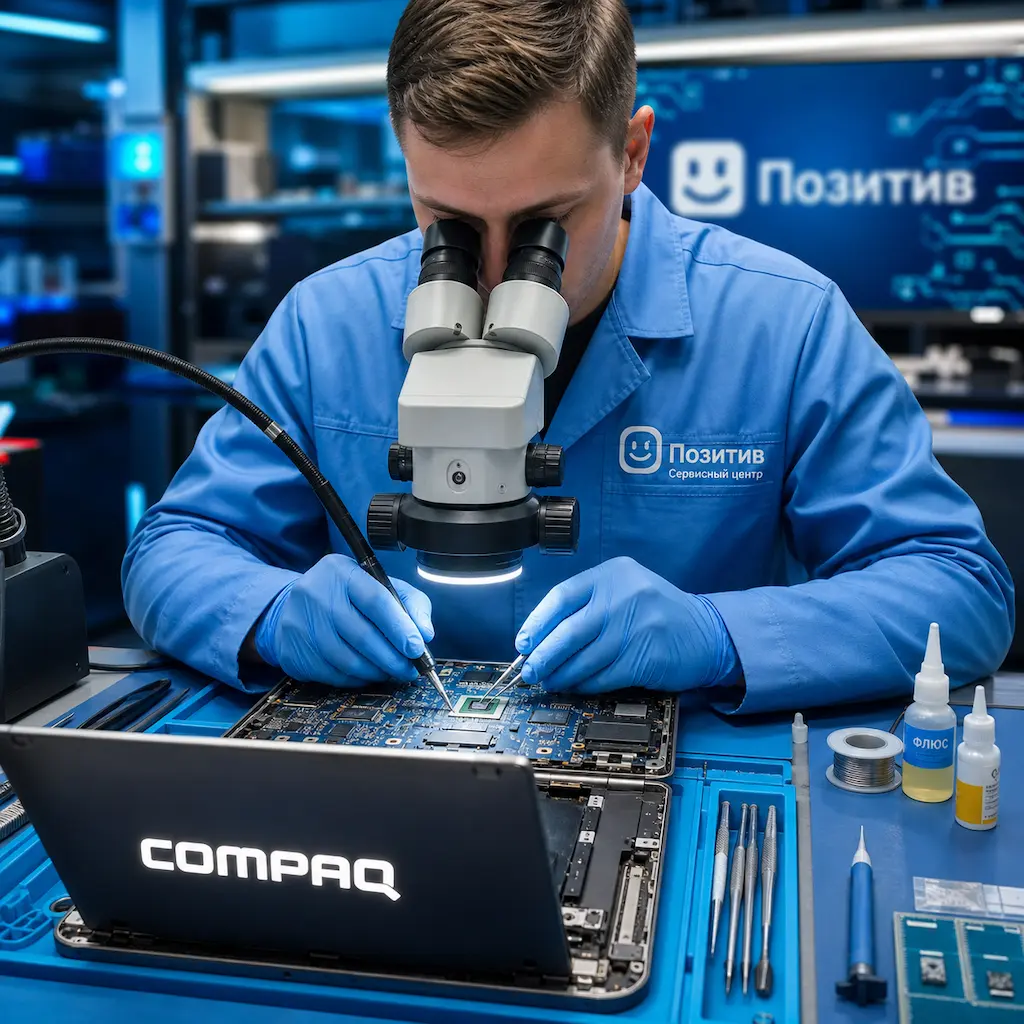 Замена видеокарты ноутбука Compaq в Артёме