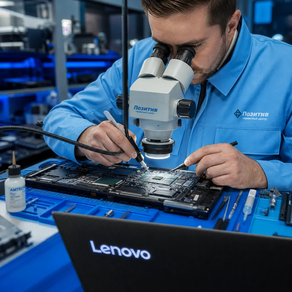 Замена видеокарты ноутбука Lenovo в Артёме