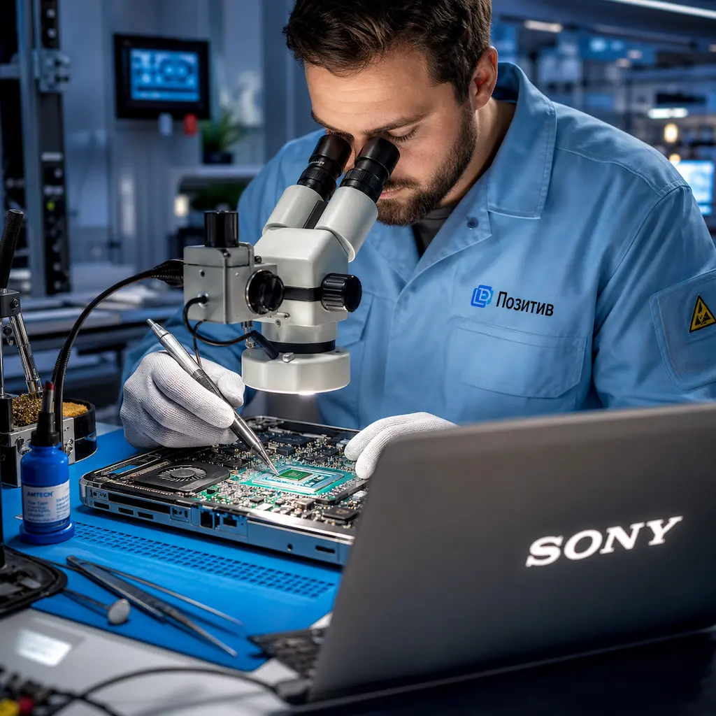 Замена видеокарты ноутбука Sony в Артёме