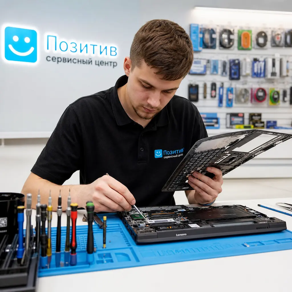 заменить клавиатуру на ноутбуке Lenovo в Артёме