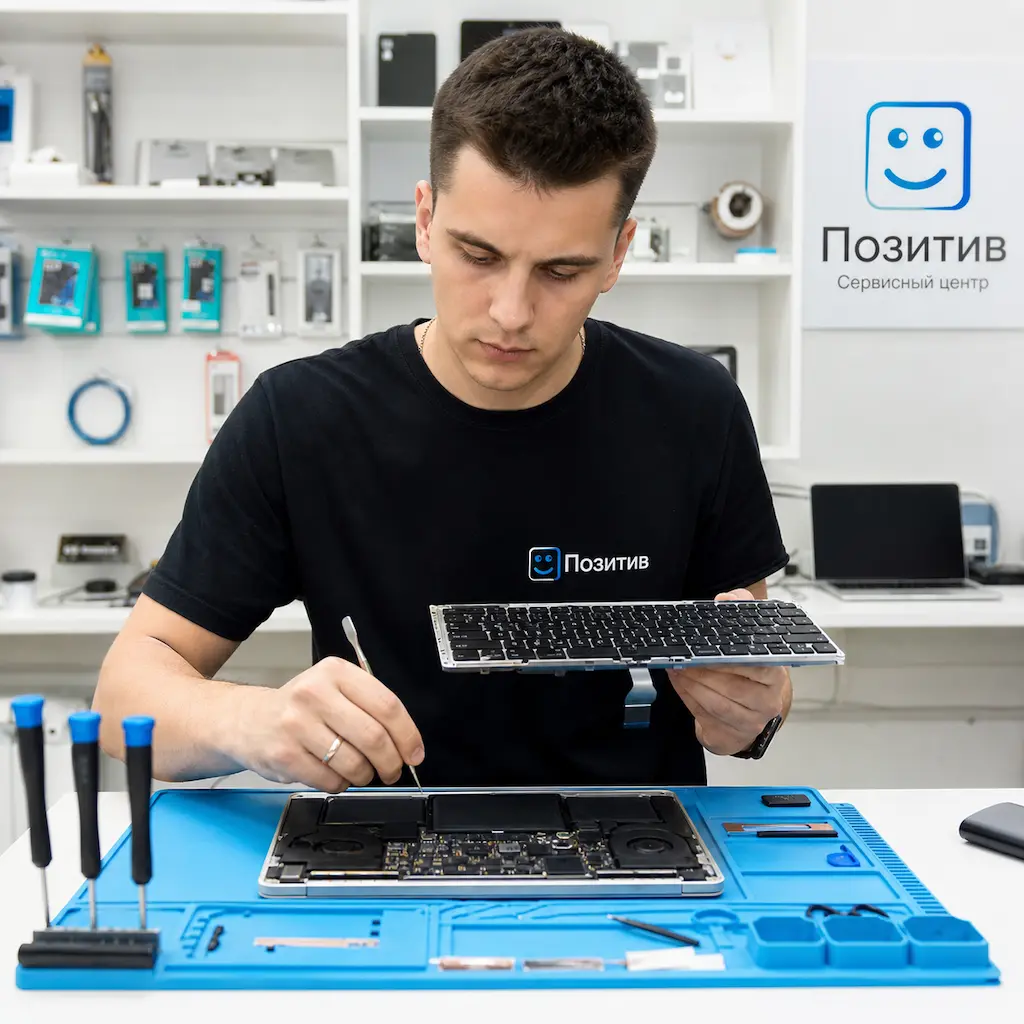 заменить клавиатуру на Apple Macbook в Артёме