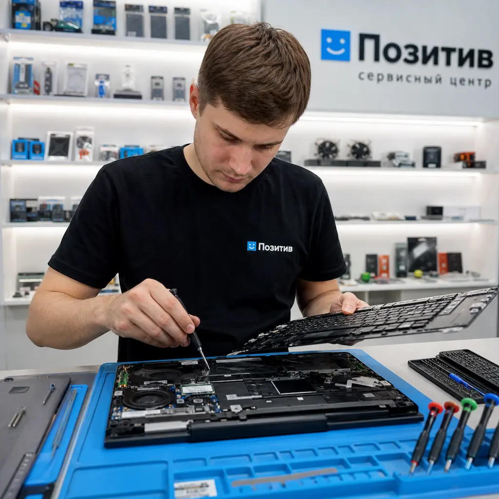 заменить клавиатуру на ноутбуке Samsung в Артёме