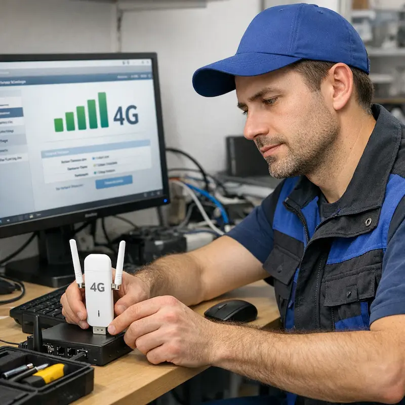 Настройка LTE модема в Артёме