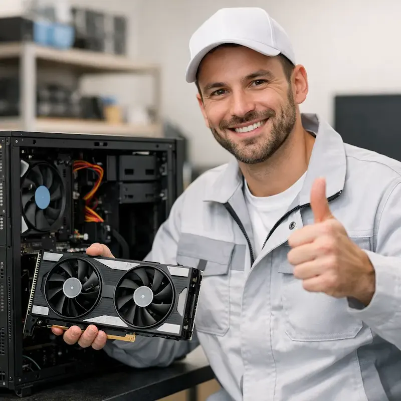 установка видеокарты на ПК в Артёме