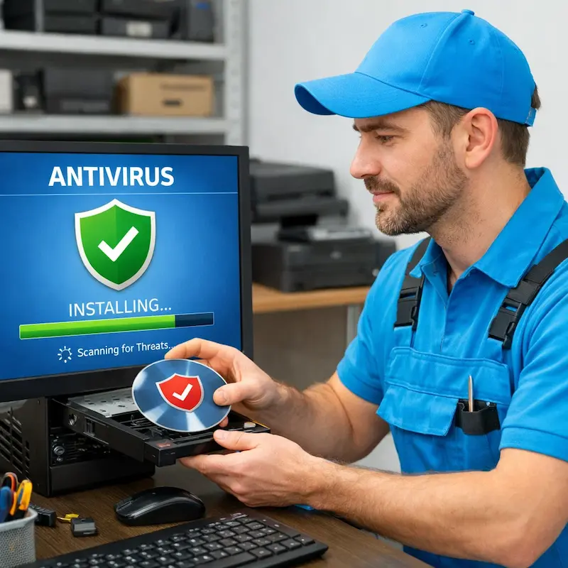 Установка антивируса в Артёме на дому