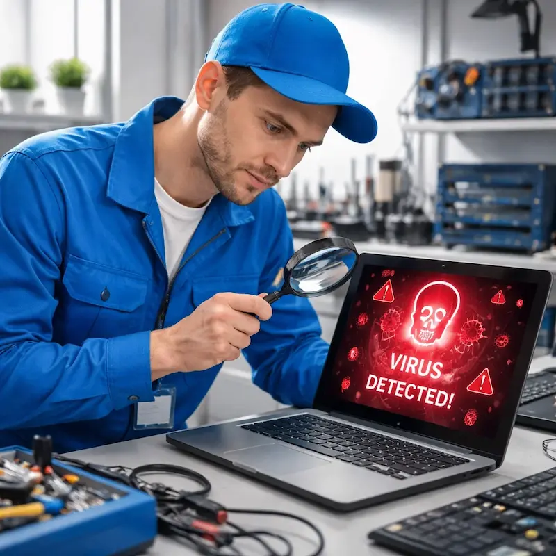 Поиск компьютерных вирусов в Артёме