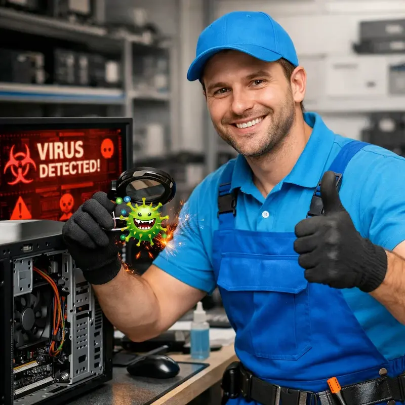 Удаление вирусов с компьютера в Артёме