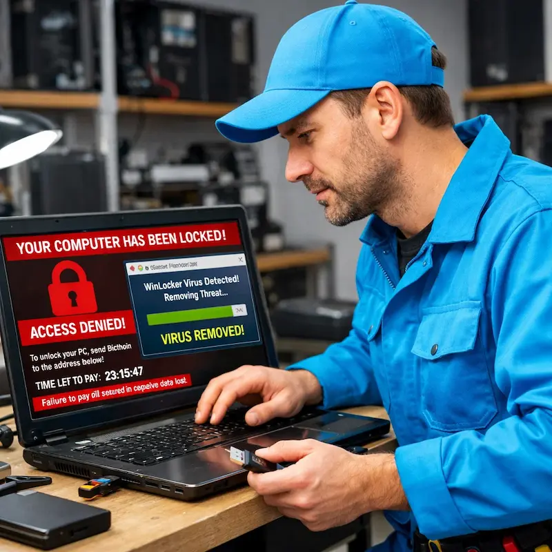 Поможем разблокировать компьютер и ноутбук в Артёме